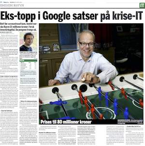 Featured image for “Former Google Norway CEO, Jan Grønbech, invests in RAYVN”