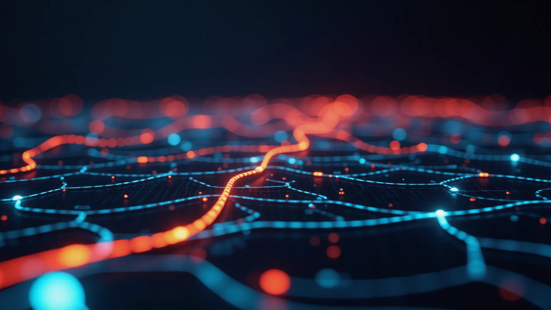 vecteezy glowing cybernetic networks intertwine against a backdrop of 51672474